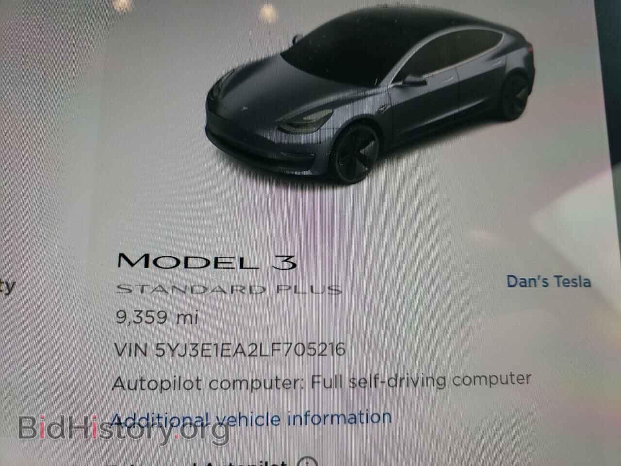 2020 TESLA MODEL 3 - VIN: 5YJ3E1EA2LF705216 - Фото 8