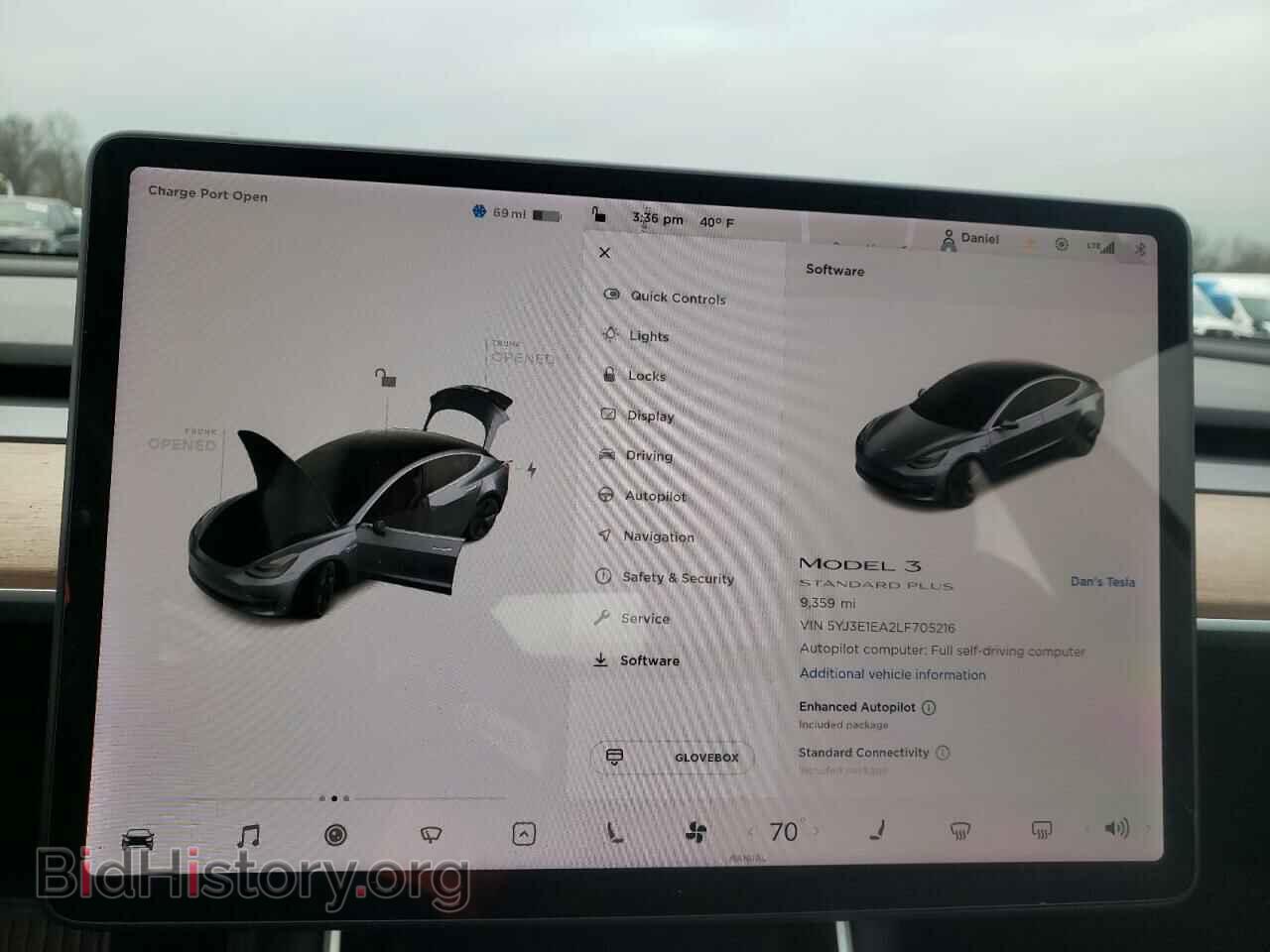 2020 TESLA MODEL 3 - VIN: 5YJ3E1EA2LF705216 - Фото 9