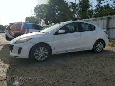 2012 Mazda 3 I, белый — VIN JM1BL1V83C1688143, Copart