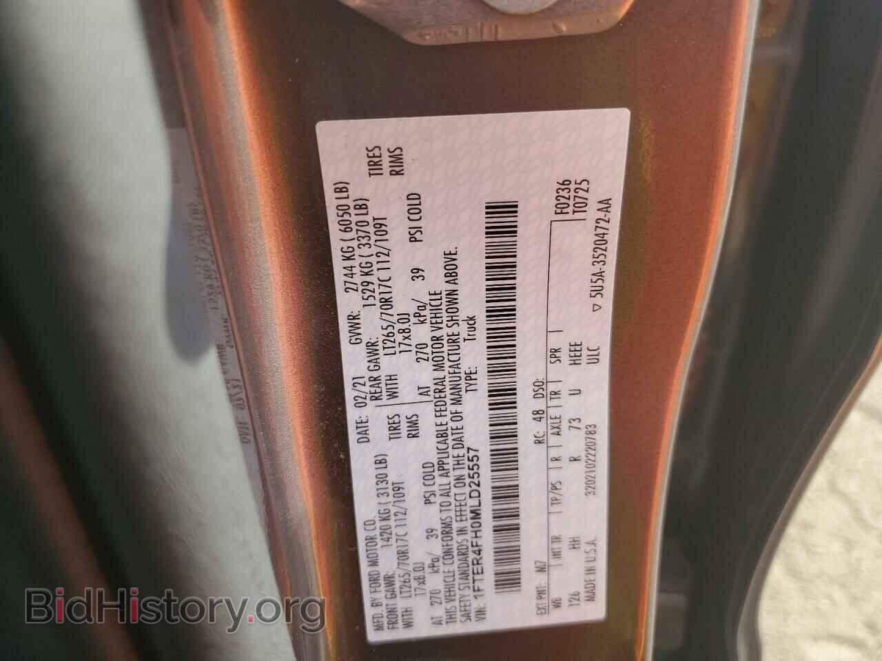 2021 FORD RANGER - VIN: 1FTER4FH0MLD25557 - Фото 13