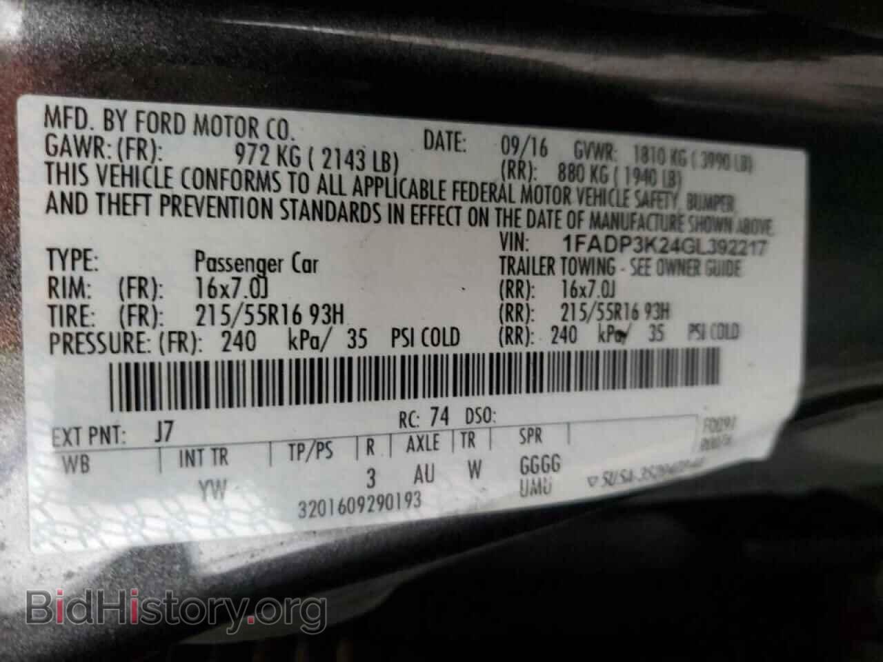 2016 FORD FOCUS - VIN: 1FADP3K24GL392217 - Photo 12