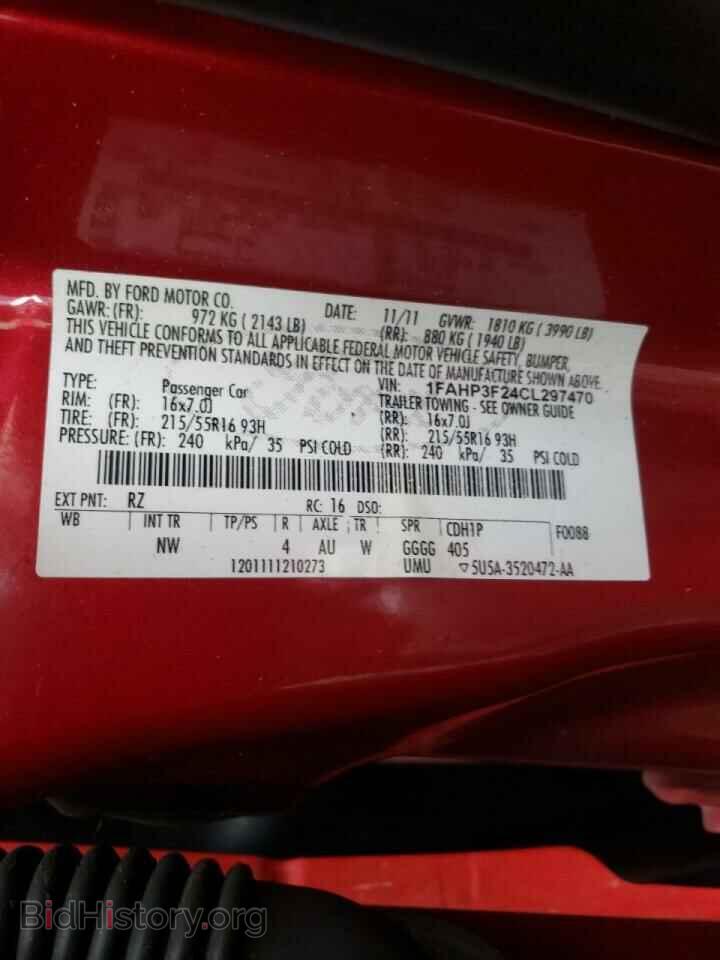 2012 FORD FOCUS - VIN: 1FAHP3F24CL297470 - Photo 10