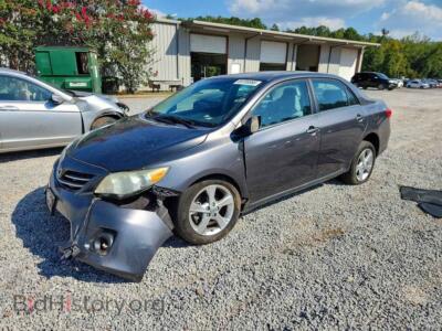 2013 Toyota COROLLA LE, gray — VIN 5YFBU4EE8DP166352, Copart