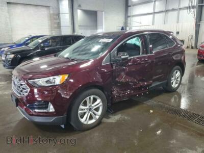 2020 Ford EDGE SEL, maroon — VIN 2FMPK4J90LBB08601, Copart