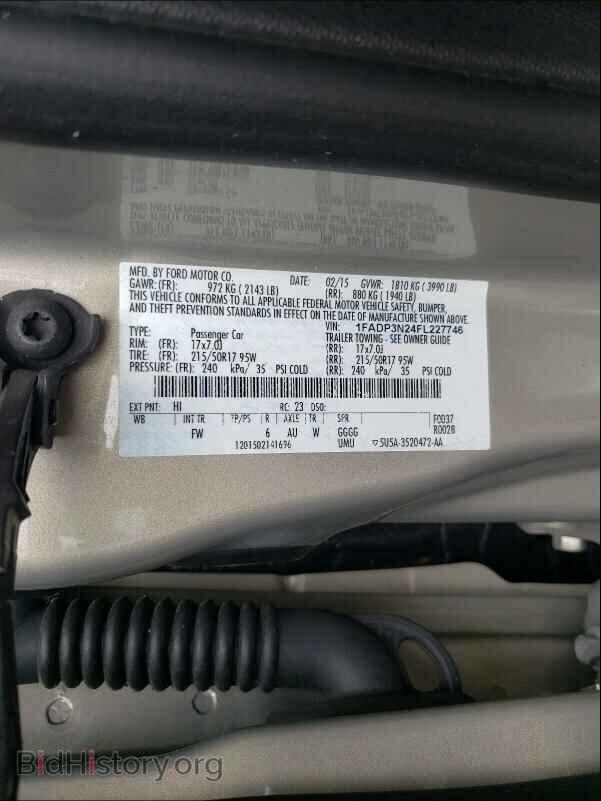 2015 FORD FOCUS - VIN: 1FADP3N24FL227746 - Фото 10