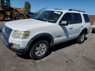 2007 Ford EXPLORER Explorer X, белый — VIN 1FMEU73E47UB27245, Copart