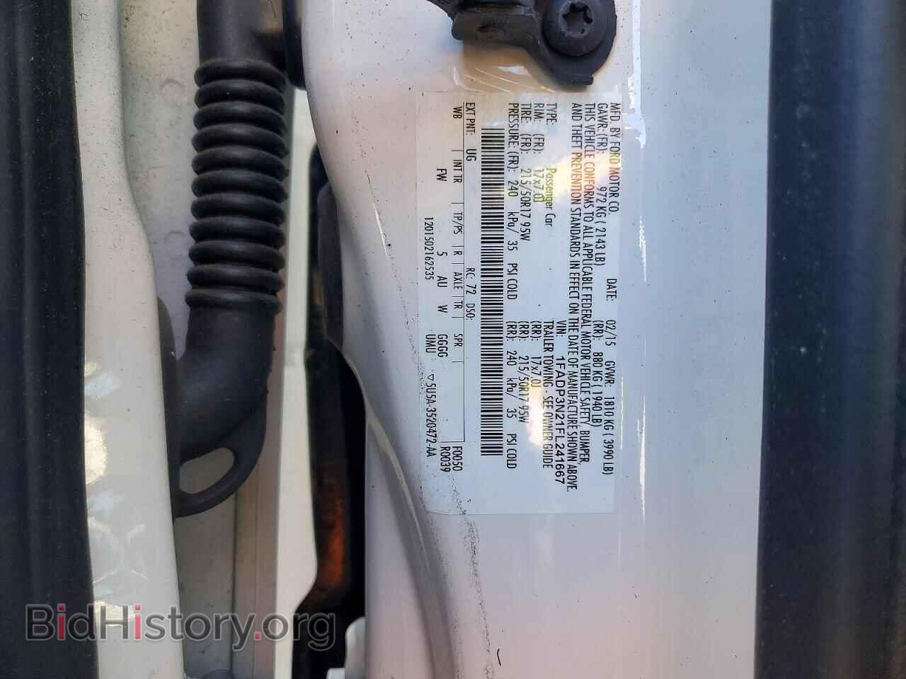 2015 FORD FOCUS - VIN: 1FADP3N21FL241667 - Фото 13
