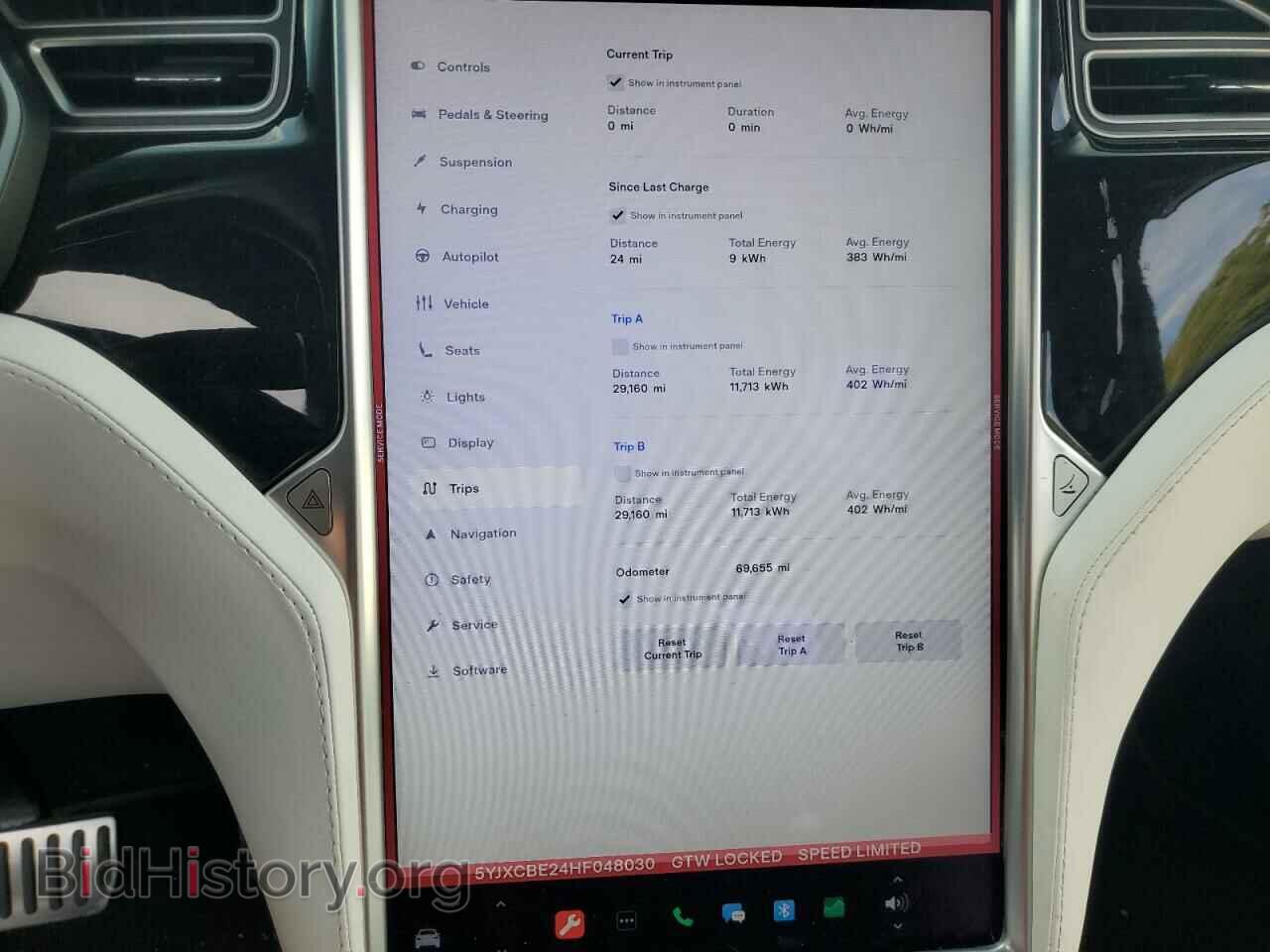 2017 TESLA MODEL X - VIN: 5YJXCBE24HF048030 - Фото 9