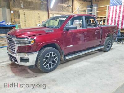 2025 RAM 1500 Laramie, burgundy — VIN 1C6SRFJP7SN641933, Copart