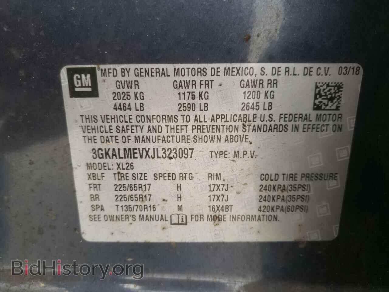 2018 GMC TERRAIN - VIN: 3GKALMEVXJL323097 - Фото 10