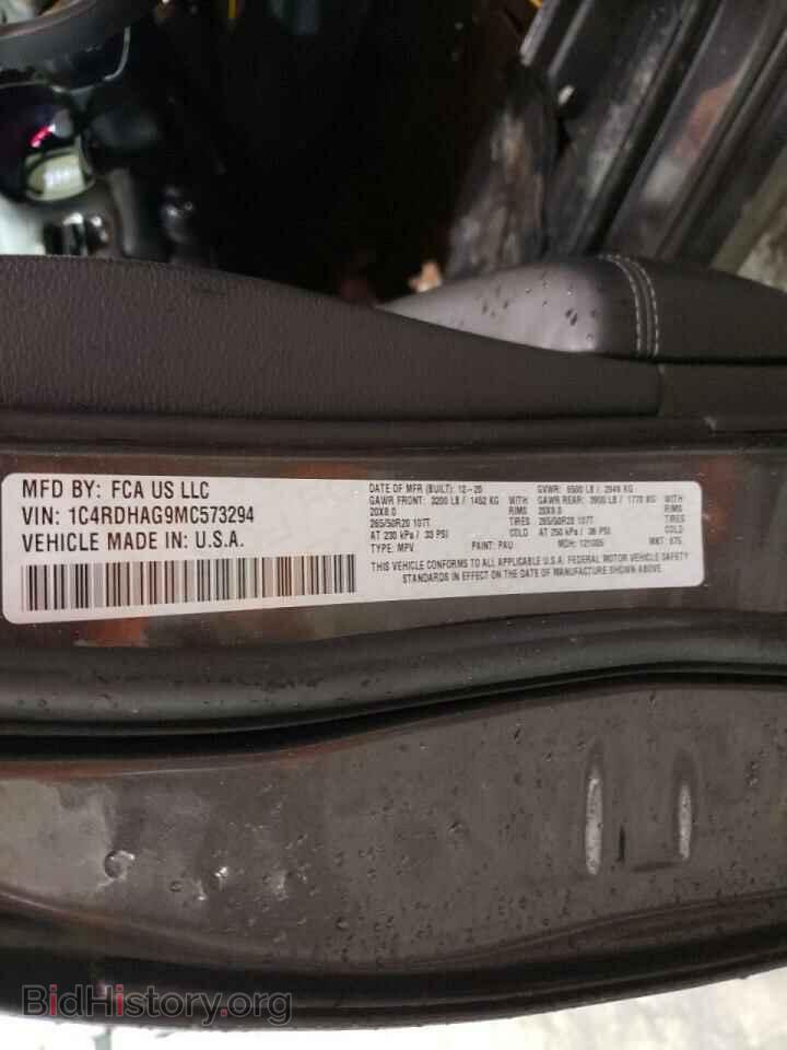 2021 DODGE DURANGO - VIN: 1C4RDHAG9MC573294 - Photo 10
