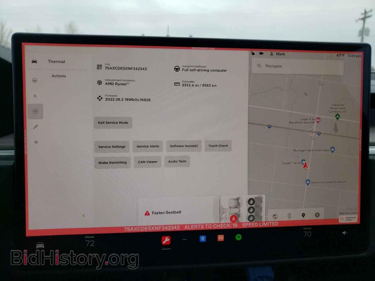 2022 TESLA MODEL X - VIN: 7SAXCDE5XNF342343 - Photo 9