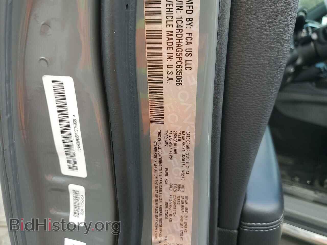 2023 DODGE DURANGO - VIN: 1C4RDHAG5PC635066 - Фото 14