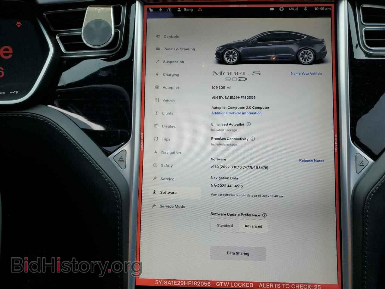 2017 TESLA MODEL S - VIN: 5YJSA1E29HF182056 - Фото 9