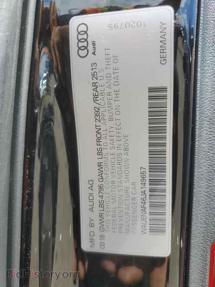 2018 AUDI A4 - VIN: WAUENAF46JA149657 - Фото 12