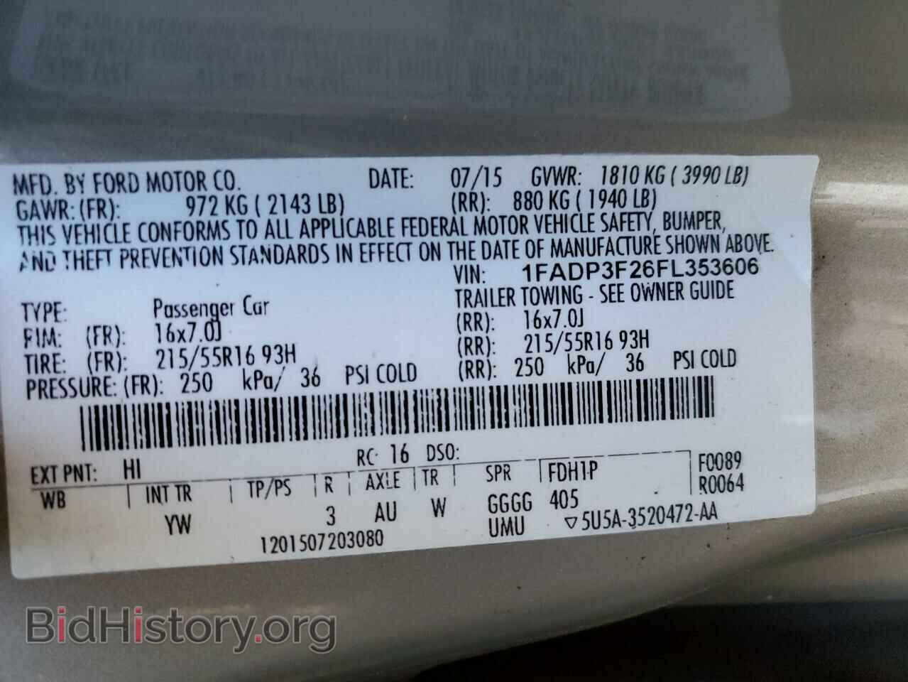 2015 FORD FOCUS - VIN: 1FADP3F26FL353606 - Фото 13