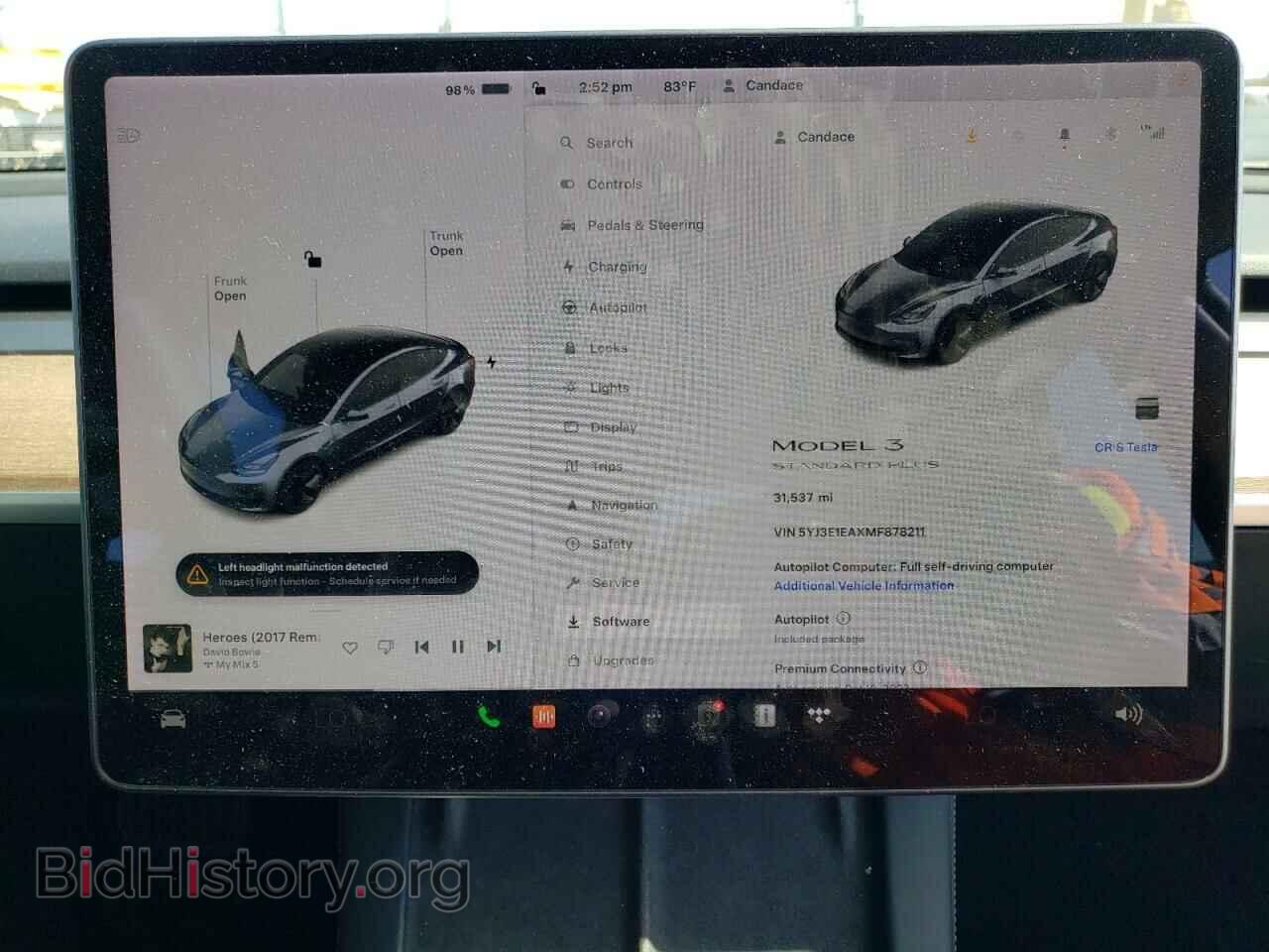2021 TESLA MODEL 3 - VIN: 5YJ3E1EAXMF878211 - Фото 9