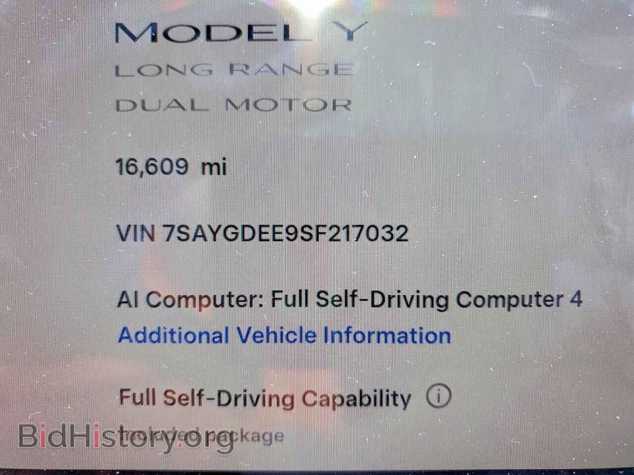 2025 TESLA MODEL Y - VIN: 7SAYGDEE9SF217032 - Photo 9