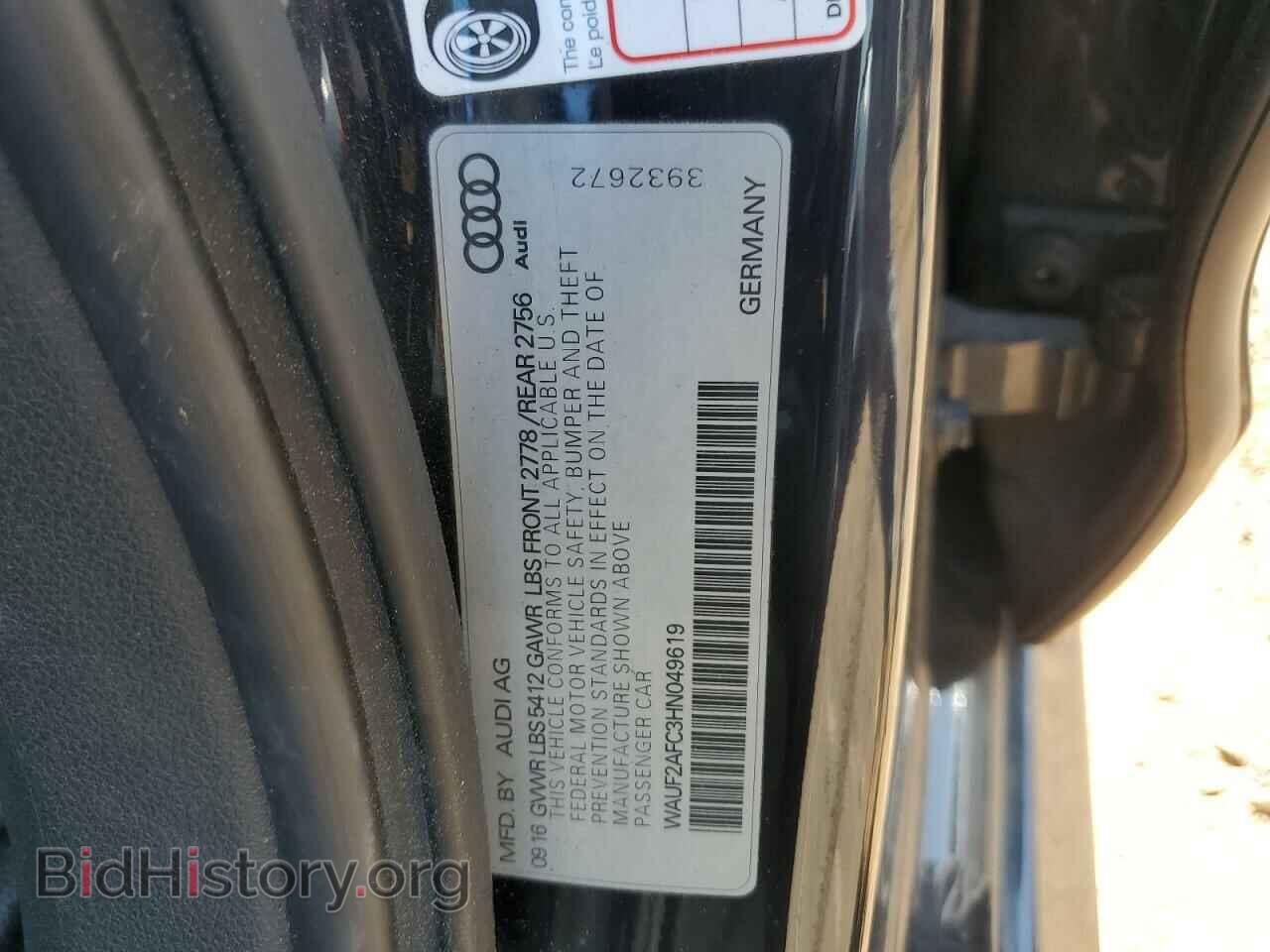 2017 AUDI A6 - VIN: WAUF2AFC3HN049619 - Фото 12
