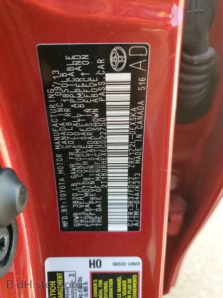 2014 TOYOTA COROLLA - VIN: 2T1BURHEXEC022750 - Photo 13