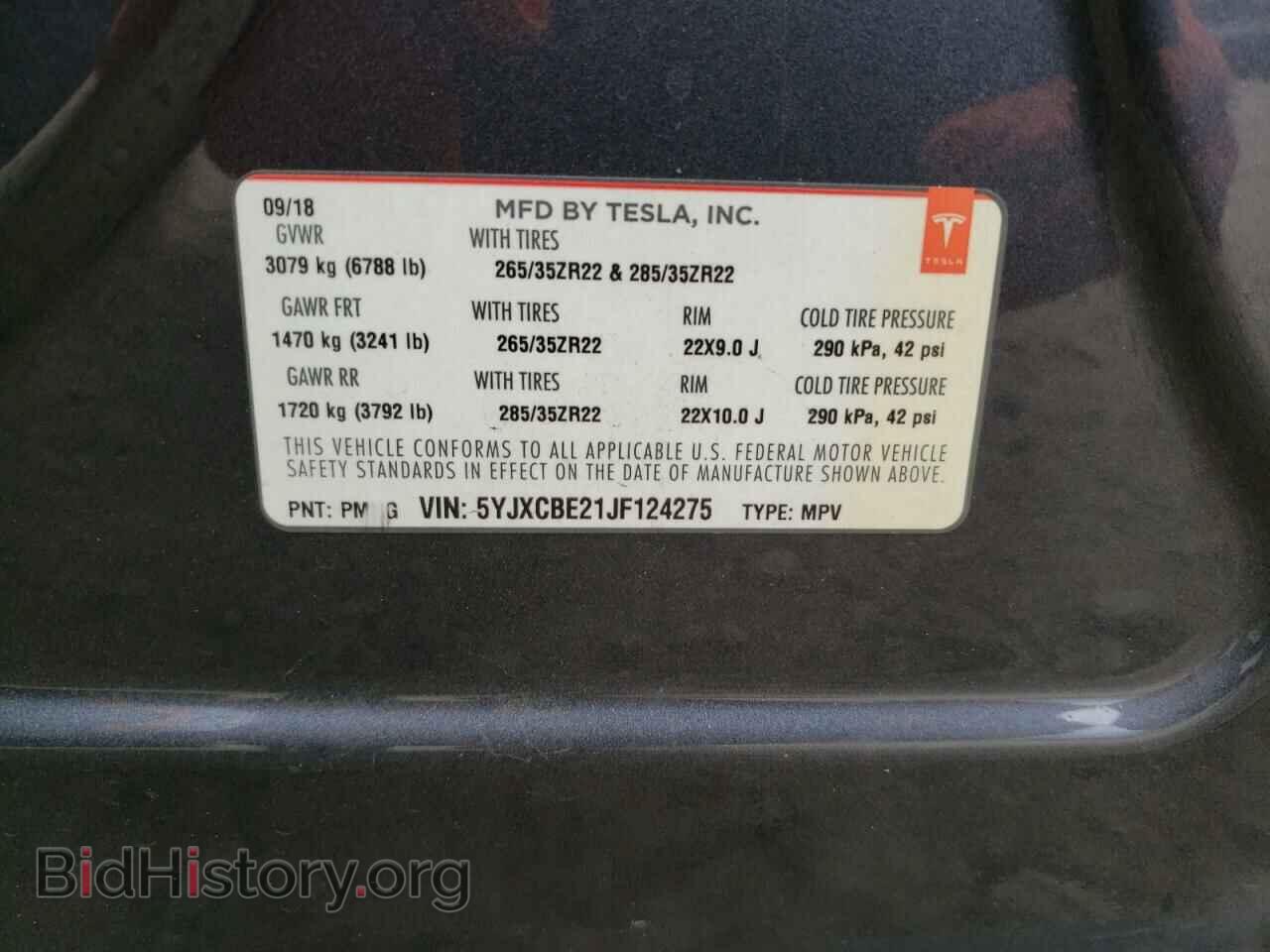 2018 TESLA MODEL X - VIN: 5YJXCBE21JF124275 - Photo 13