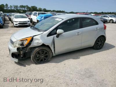 2013 Kia RIO EX, silver — VIN KNADN5A37D6194664, Copart
