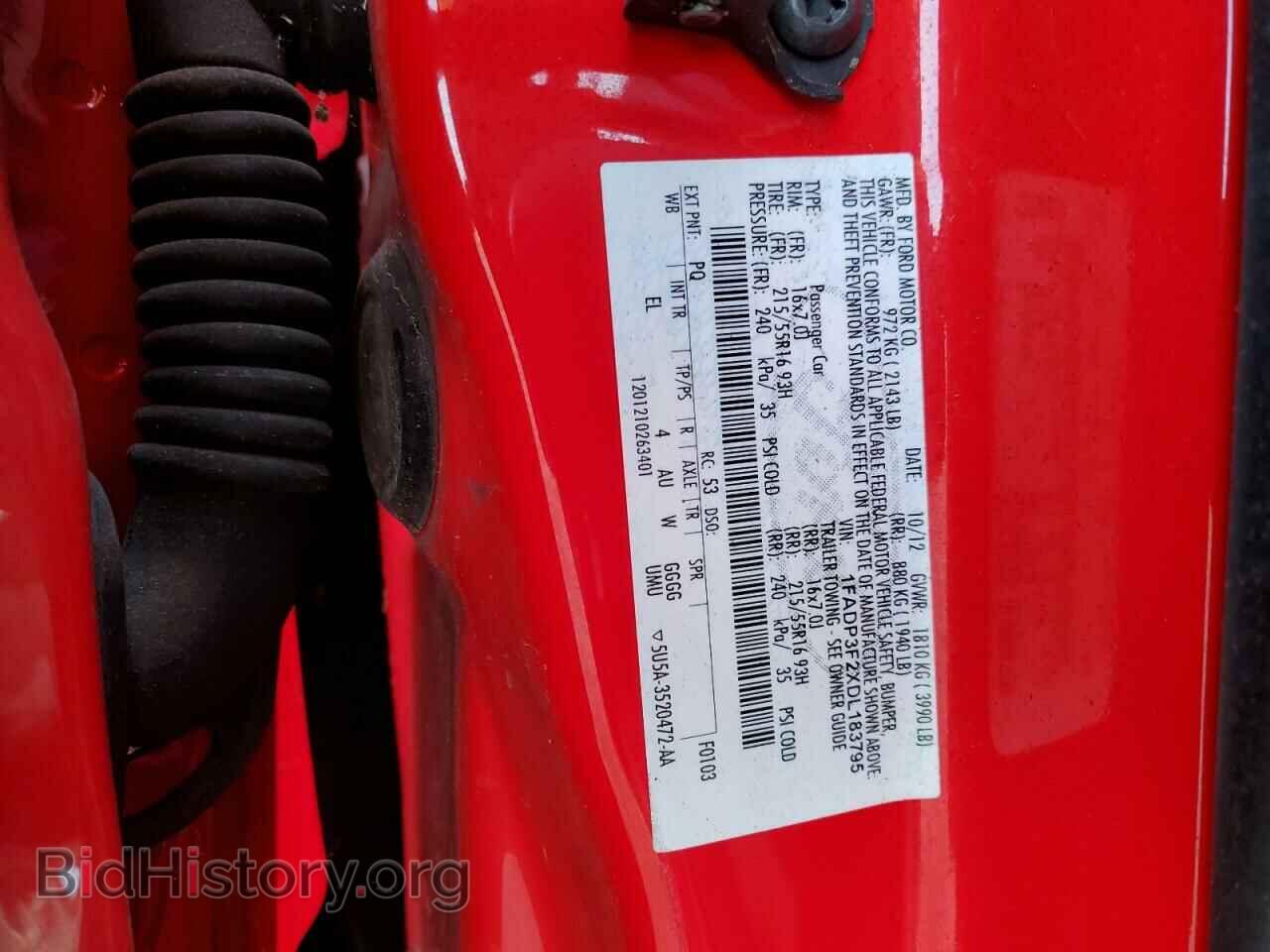 2013 FORD FOCUS - VIN: 1FADP3F2XDL183795 - Фото 12