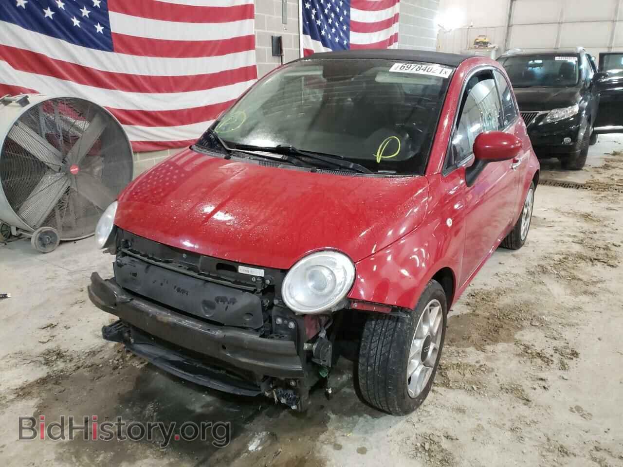 2013 FIAT 500 - VIN: 3C3CFFDR7DT686199 - Фото 2