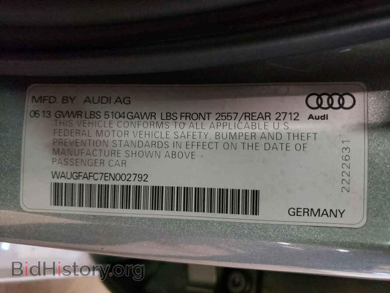 2014 AUDI A6 - VIN: WAUGFAFC7EN002792 - Photo 12