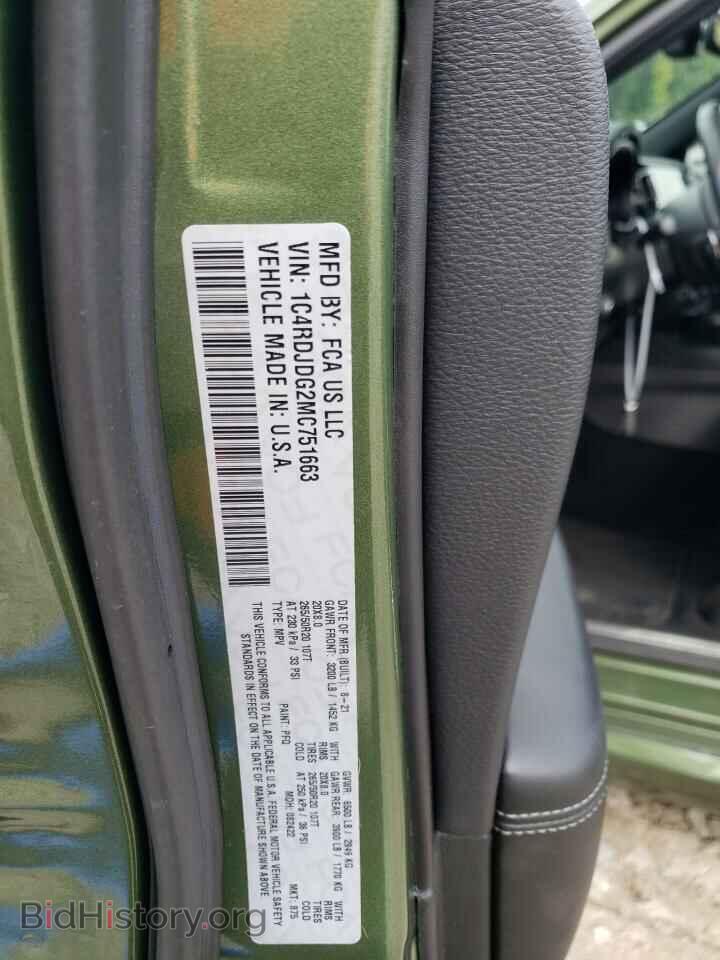 2021 DODGE DURANGO - VIN: 1C4RDJDG2MC751663 - Photo 13