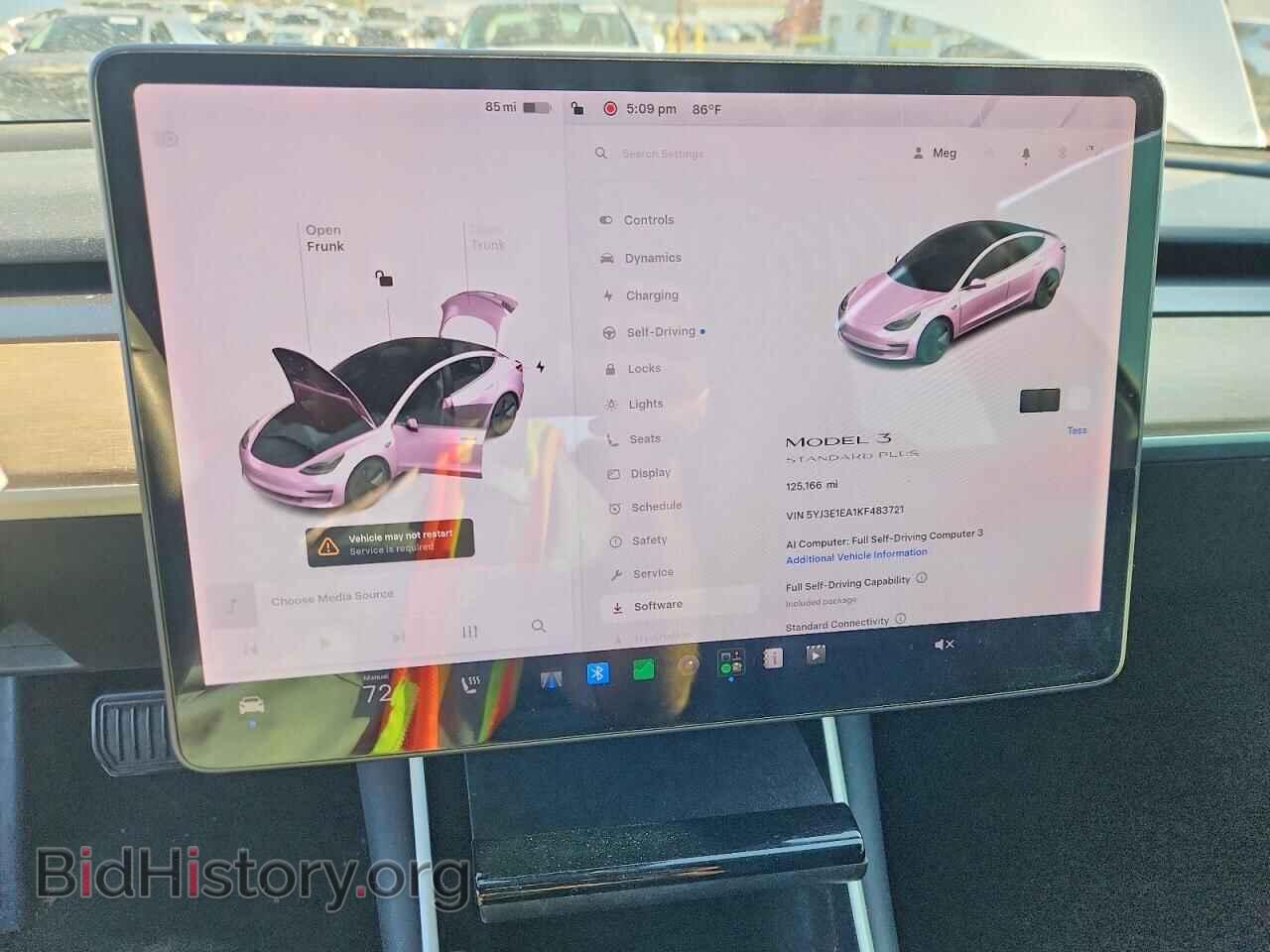 2019 TESLA MODEL 3 - VIN: 5YJ3E1EA1KF483721 - Фото 9