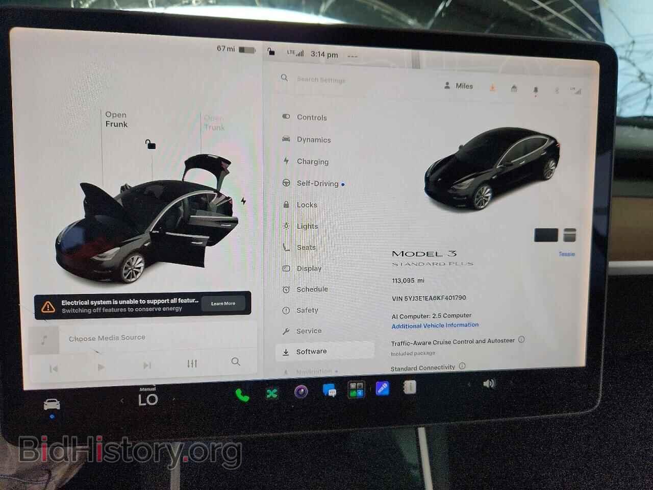 2019 TESLA MODEL 3 - VIN: 5YJ3E1EA6KF401790 - Фото 9