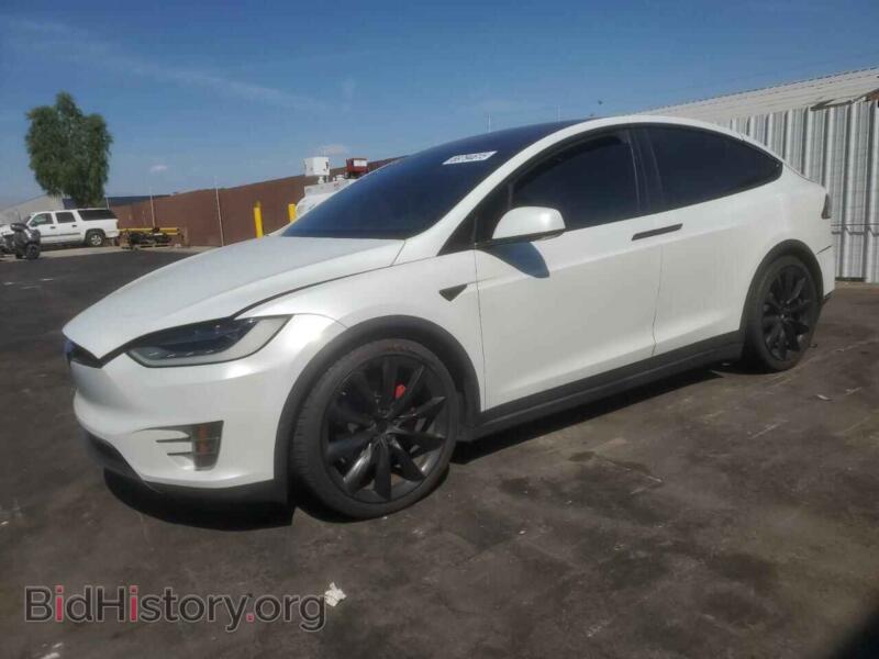 2019 Tesla MODEL X (VIN 5YJXCDE29KF197875) — photo 1 of 12, Copart, damage: rear end