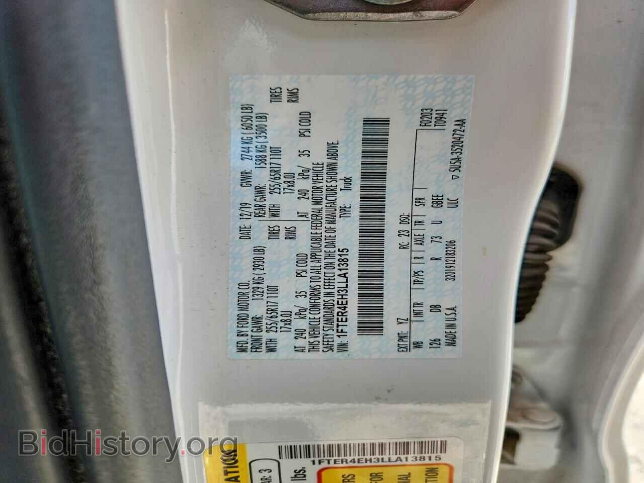 2020 FORD RANGER - VIN: 1FTER4EH3LLA13815 - Photo 13