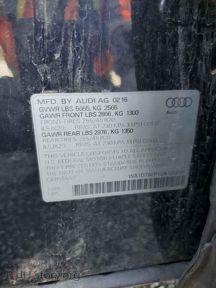 2016 AUDI Q5 - VIN: WA1D7AFP1GA106804 - Фото 13