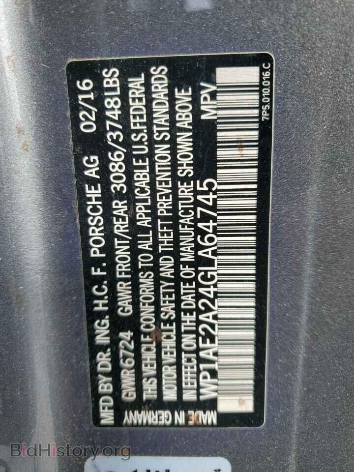 2016 PORSCHE CAYENNE - VIN: WP1AE2A24GLA64745 - Фото 13