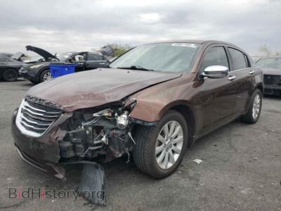 2012 Chrysler 200 TOURING, brown — VIN 1C3CCBBB4CN169593, Copart