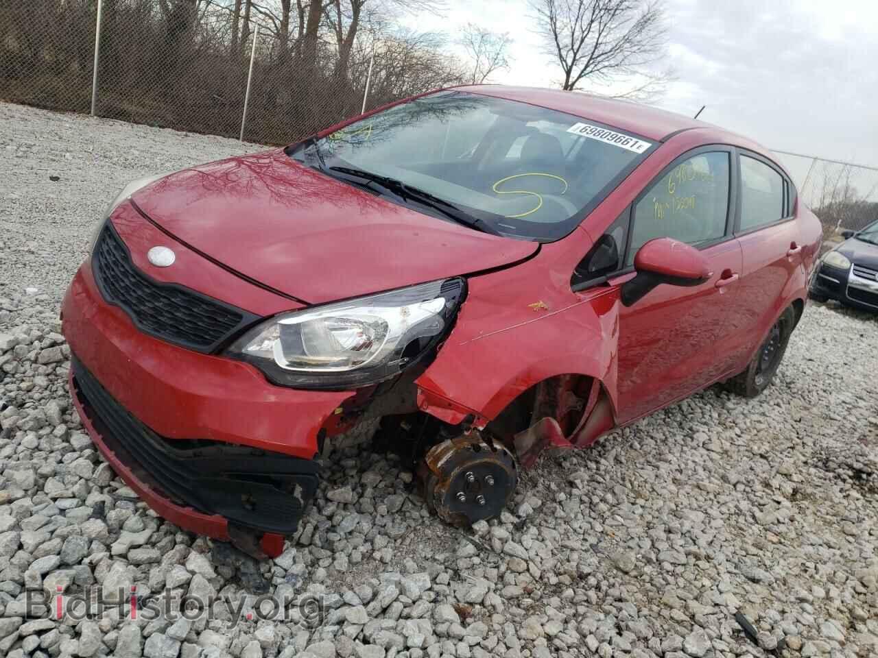 2014 KIA RIO - VIN: KNADM4A36E6361921 - Фото 2