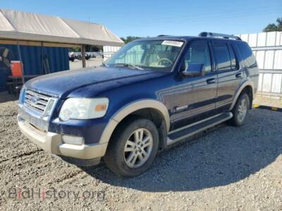 2007 Ford EXPLORER Explorer E, синий — VIN 1FMEU74E67UB81452, Copart