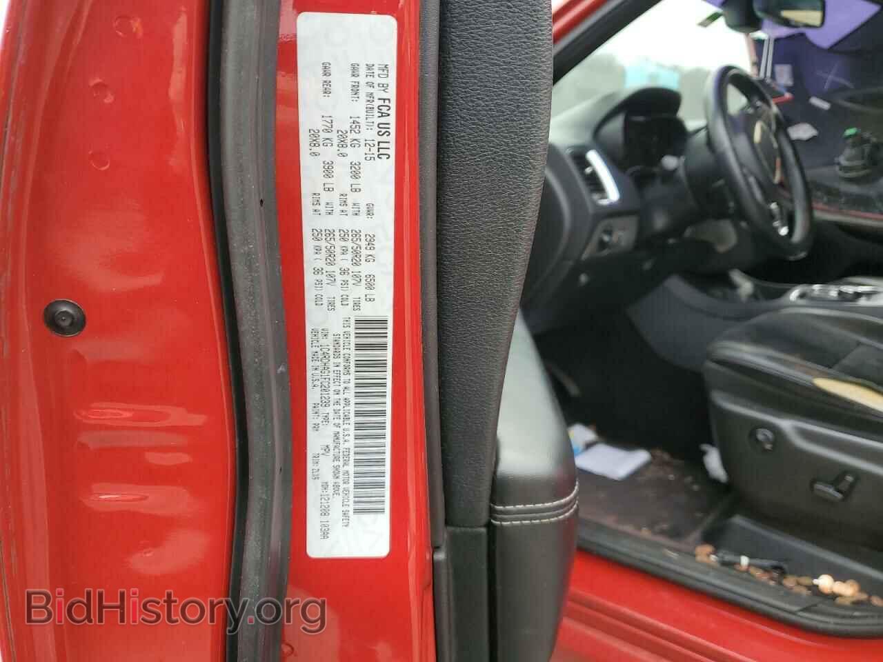 2015 DODGE DURANGO - VIN: 1C4RDHAG1FC201239 - Фото 13