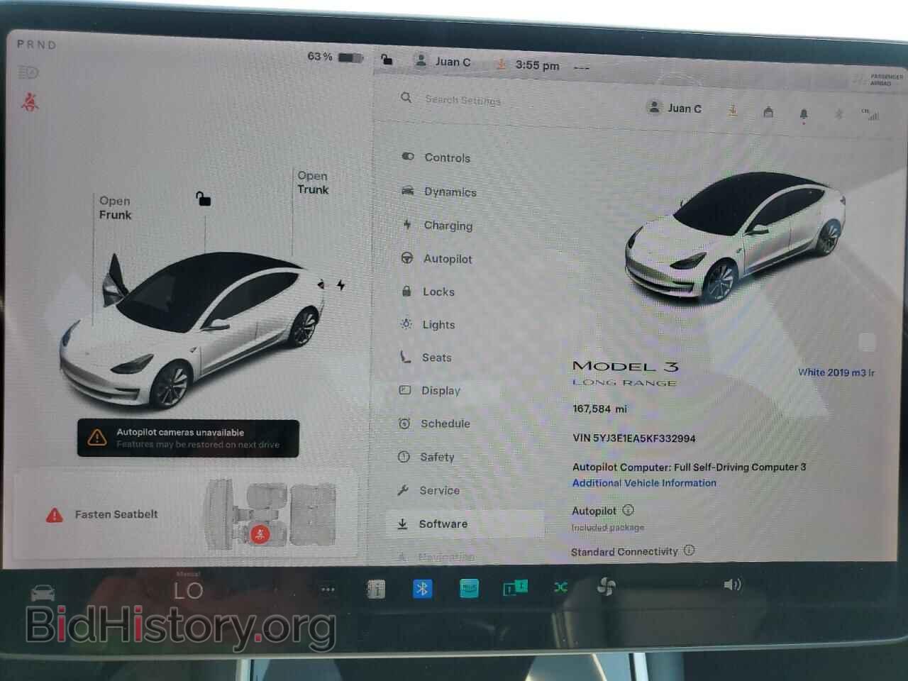 2019 TESLA MODEL 3 - VIN: 5YJ3E1EA5KF332994 - Photo 9