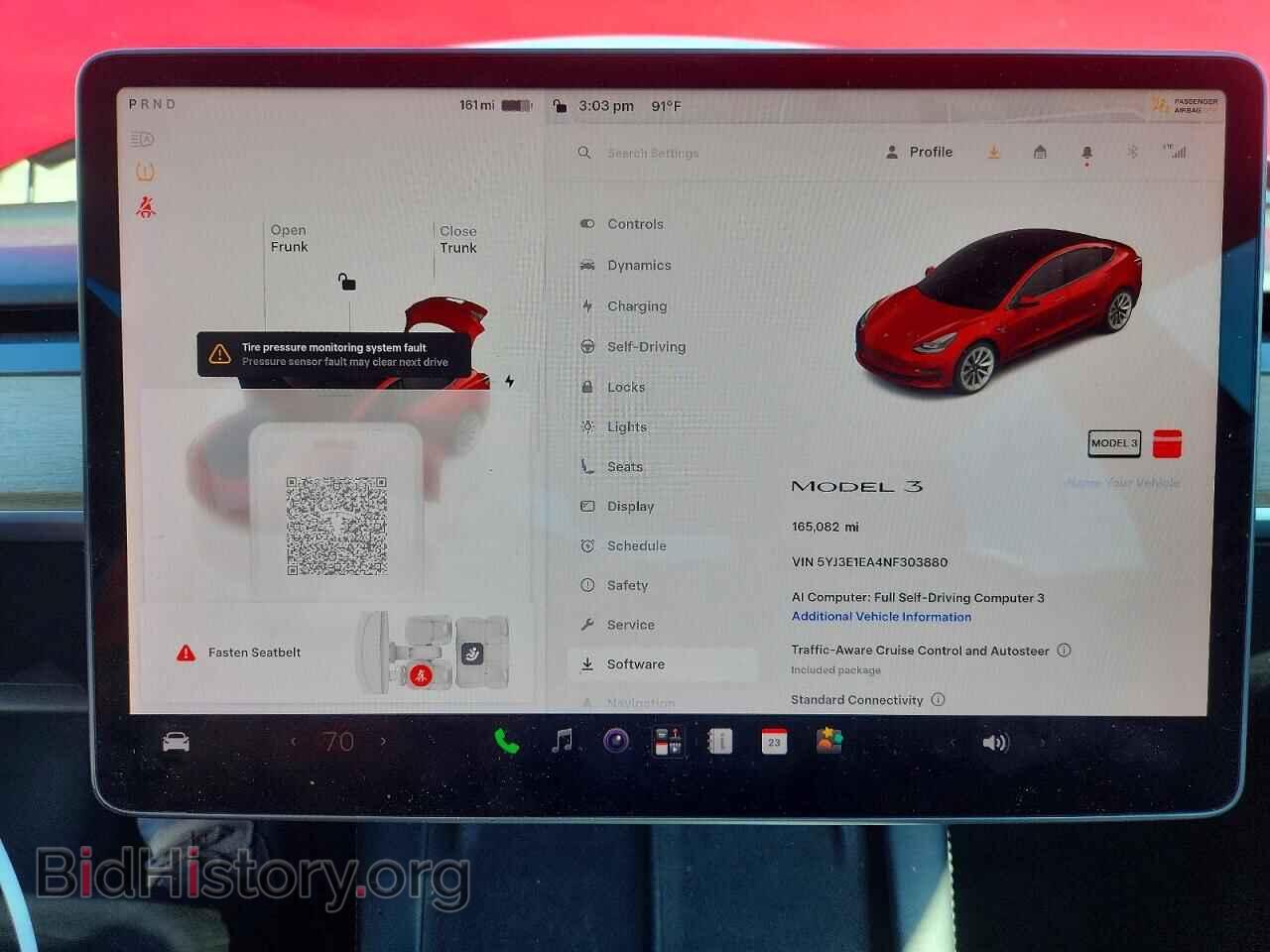 2022 TESLA MODEL 3 - VIN: 5YJ3E1EA4NF303880 - Photo 9
