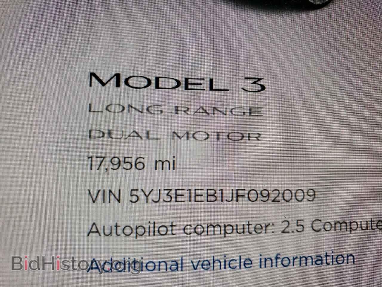 2018 TESLA MODEL 3 - VIN: 5YJ3E1EB1JF092009 - Фото 8