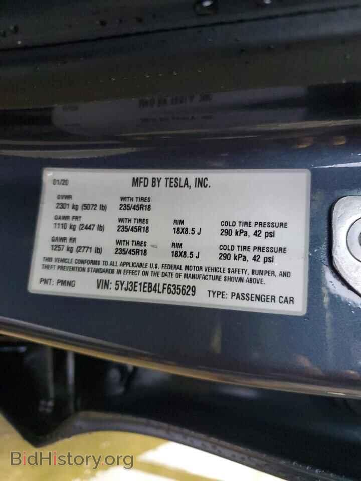 2020 TESLA MODEL 3 - VIN: 5YJ3E1EB4LF635629 - Photo 12