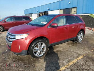 2013 Ford EDGE Limited, красный — VIN 2FMDK4KCXDBC05996, Copart