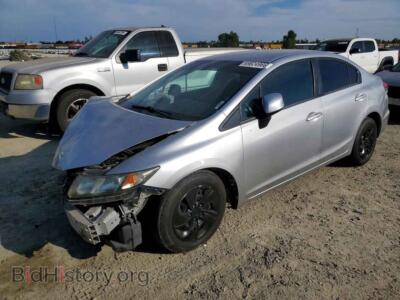 2013 Honda CIVIC LX, silver — VIN 19XFB2F53DE290637, Copart
