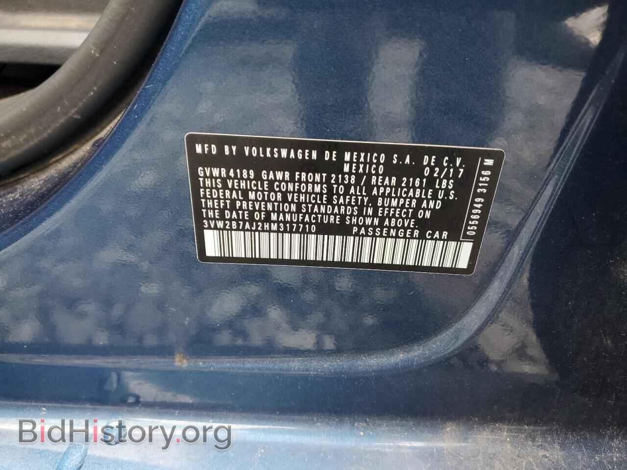 2017 VOLKSWAGEN JETTA - VIN: 3VW2B7AJ2HM317710 - Фото 13