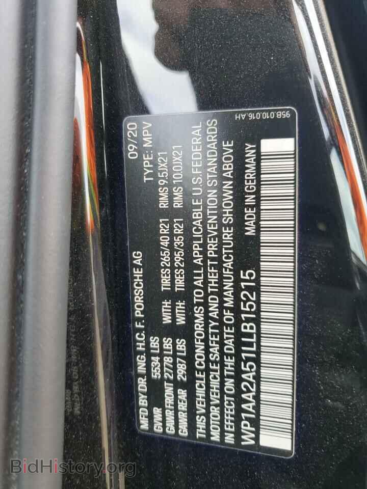 2020 PORSCHE MACAN - VIN: WP1AA2A51LLB15215 - Photo 13