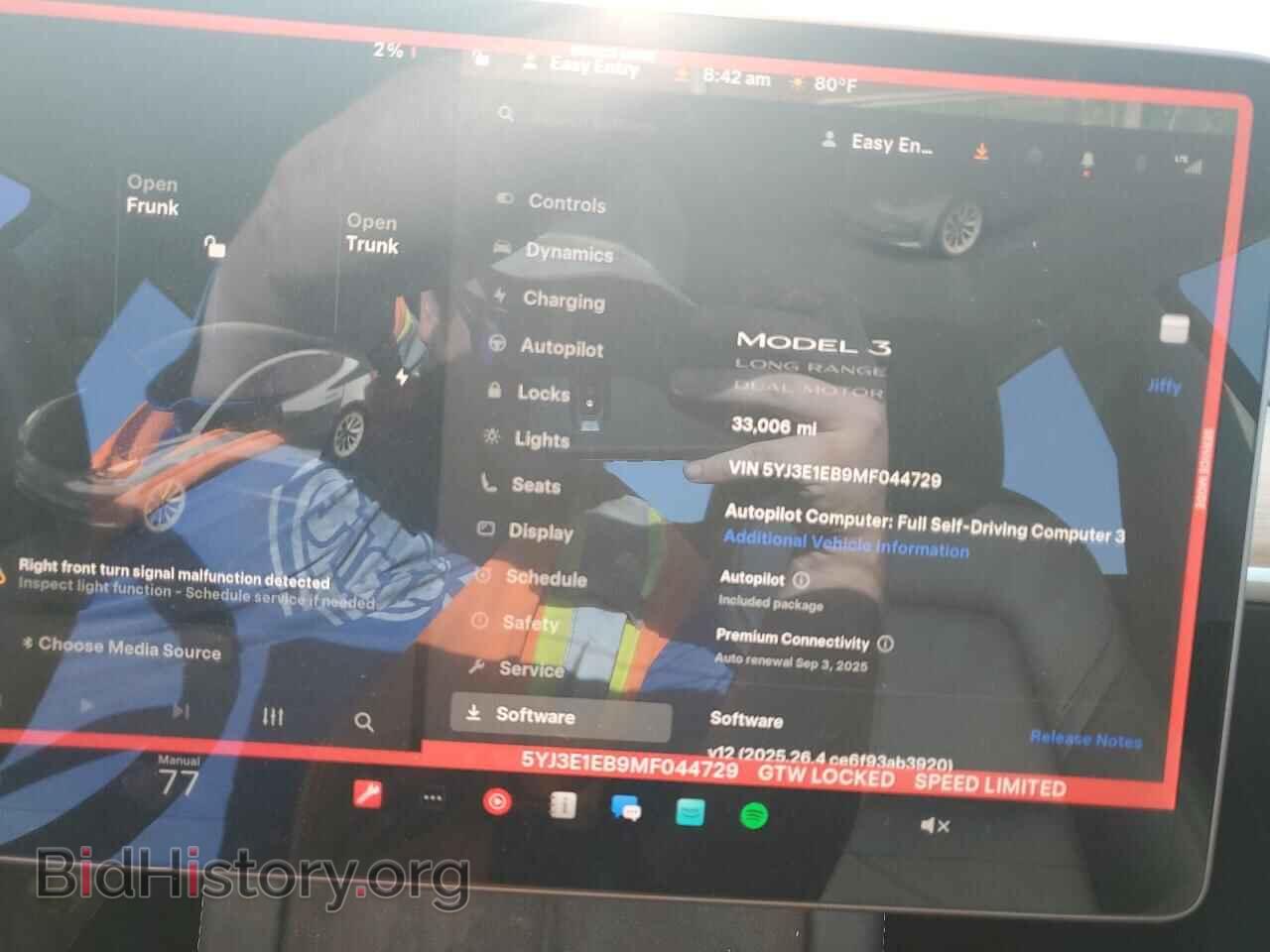 2021 TESLA MODEL 3 - VIN: 5YJ3E1EB9MF044729 - Photo 9