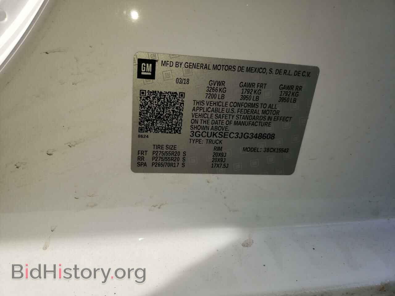 2018 CHEVROLET SILVERADO - VIN: 3GCUKSEC3JG348608 - Фото 10